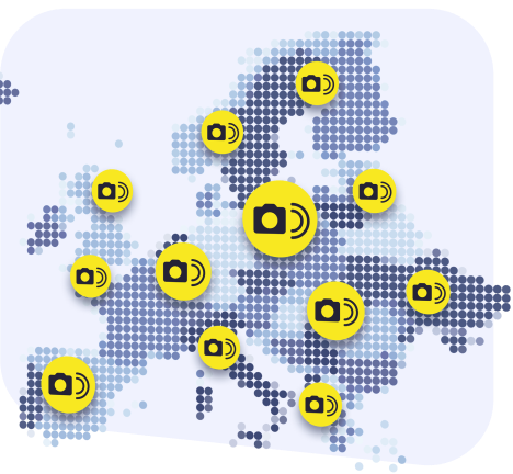 mapa fotoradarów w Europie